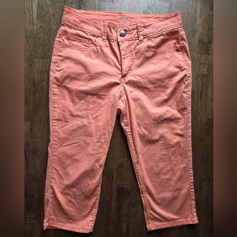 Lee Riders Peachy Coral Capri Pants